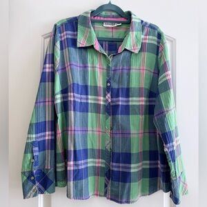 St. John's Bay Plaid Shirt Size XL